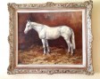 Caballo arabe blanco de G. Trincot